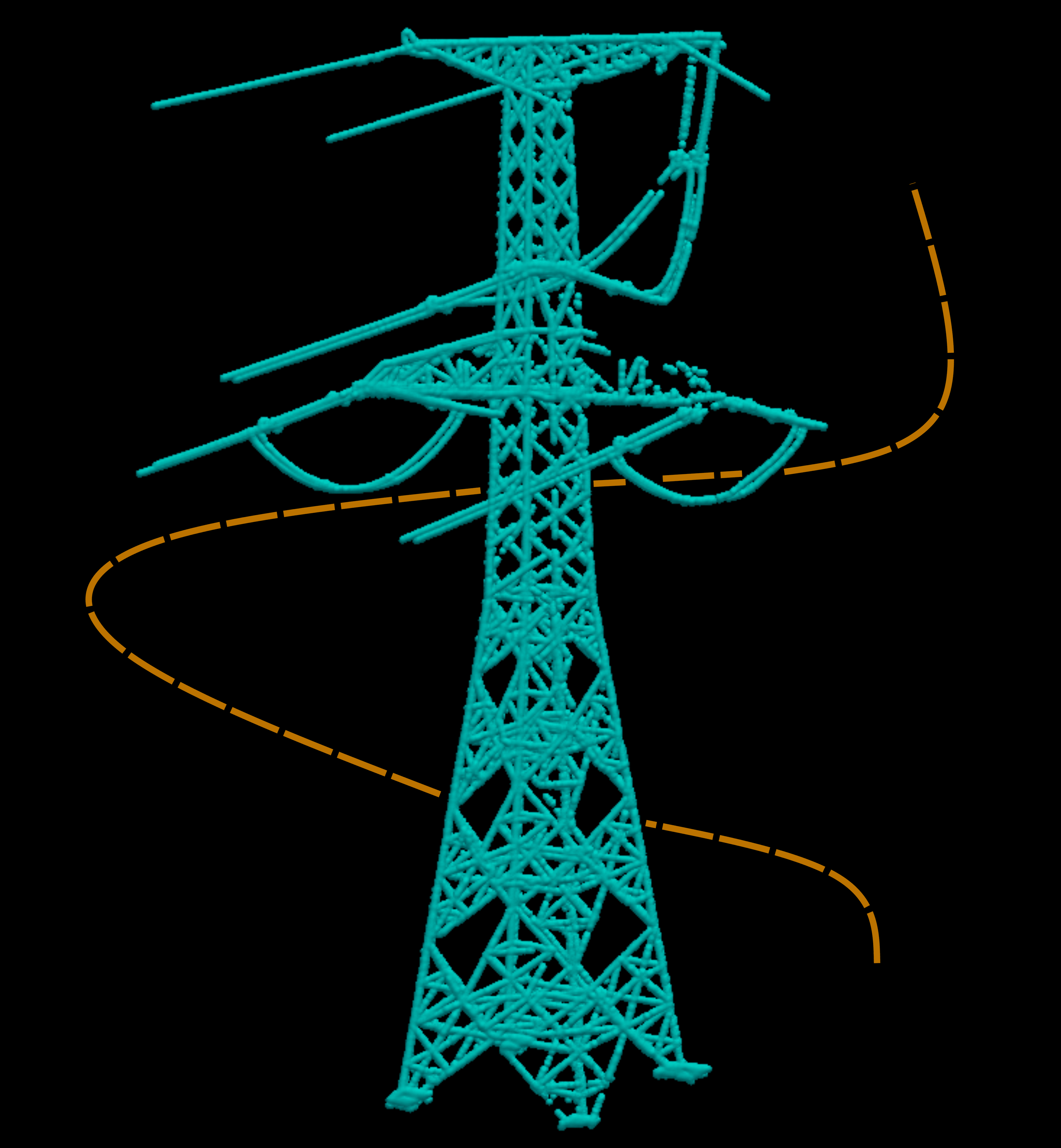 Detected power tower